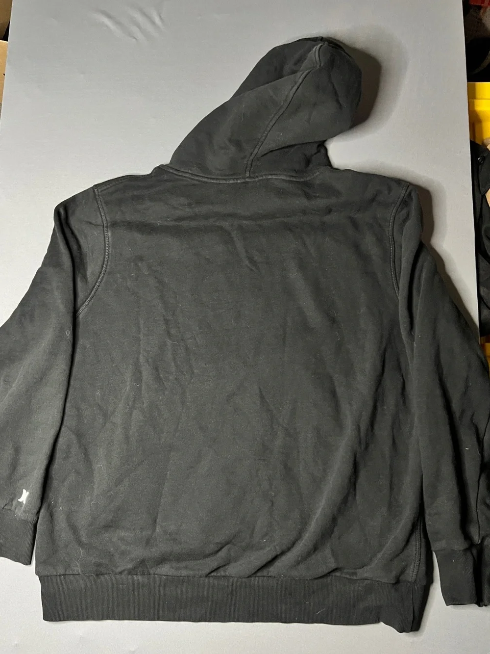 Hurley Black Hoodie with Red & White Geometric Chest Logo